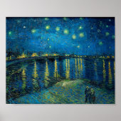Sterrennacht over de Rhône | Vincent van Gogh Poster (Voorkant)