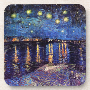 Sterrennacht over de Rijn door Van Gogh Bier Onderzetter
