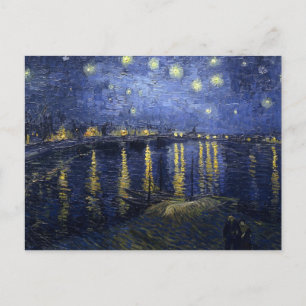 Sterrennacht over de Rijn door Van Gogh Briefkaart