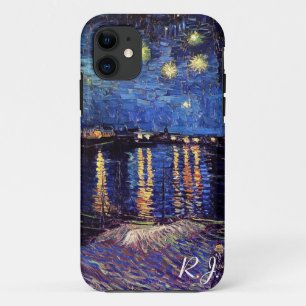Sterrennacht over de Rijn door Van Gogh iPhone 11 Hoesje