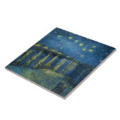 Sterrennacht over de Rijn (door van Gogh) Tegeltje (Zijkant)