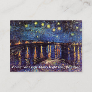 Sterrennacht over de Rijn door Van Gogh Visitekaartje