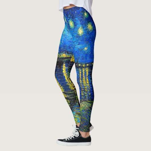 Sterrennacht over de Rijn door Vincent Van Gogh Leggings (Links)