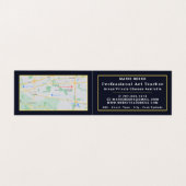 Sterrennacht over de Rijn, kunstleraar, gedetaille Visitekaartjes (Binnenkant ongevouwen)