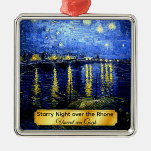 Sterrennacht over de Rijn Metalen Ornament