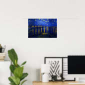 Sterrennacht over de Rijn Poster (Thuiskantoor)