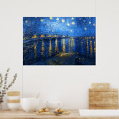 Sterrennacht over de Rijn, Van Gogh Poster (Keuken)