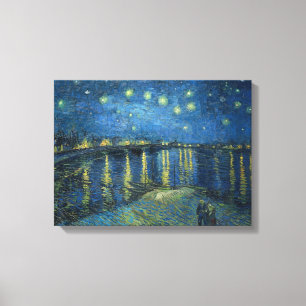 Sterrennacht over de Rijn Vincent van Gogh Canvas Afdruk