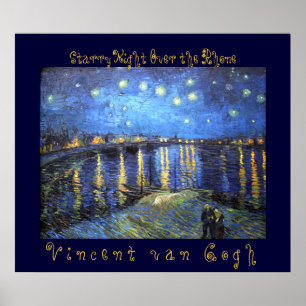 Sterrennacht over de Rijn: Vincent van Gogh Poster