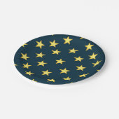 Sterrennacht Paper & Party Borden op Donkerblauw Papieren Bordje (Gekanteld)