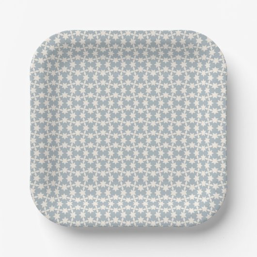 Sterrennacht Pattern Square Baby shower Bord (Voorkant)