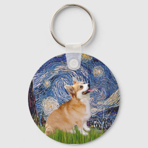 Sterrennacht - Pembroke Welsh Corgi 7b Sleutelhanger
