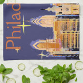 Sterrennacht Philadelphia Theedoek (Gevouwen)