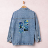  Sterrennacht Print, Retro Vincent Van Gogh Denim Jacket (Hangar)