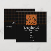 Sterrennacht Pumpkins Invitation Kaart (Voorkant / Achterkant)