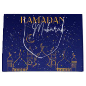 Sterrennacht Ramadan Mubarak Ramadan Gift Bag Groot Cadeauzakje (Voorkant)