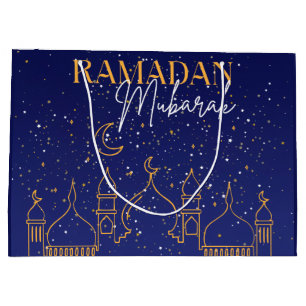 Sterrennacht Ramadan Mubarak Ramadan Gift Bag Groot Cadeauzakje