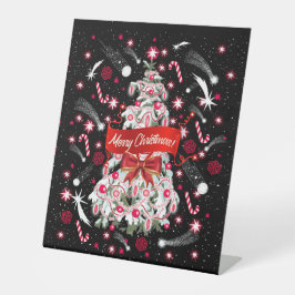 Sterrennacht Reclamebord Met Voetstuk