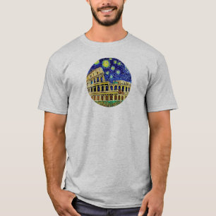 Sterrennacht Rome Italië T-shirt