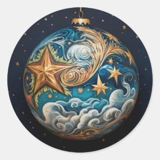 Sterrennacht Ronde Sticker