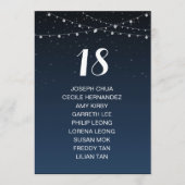 Sterrennacht Rustic Wedding Seating Chart Programma (Voorkant)