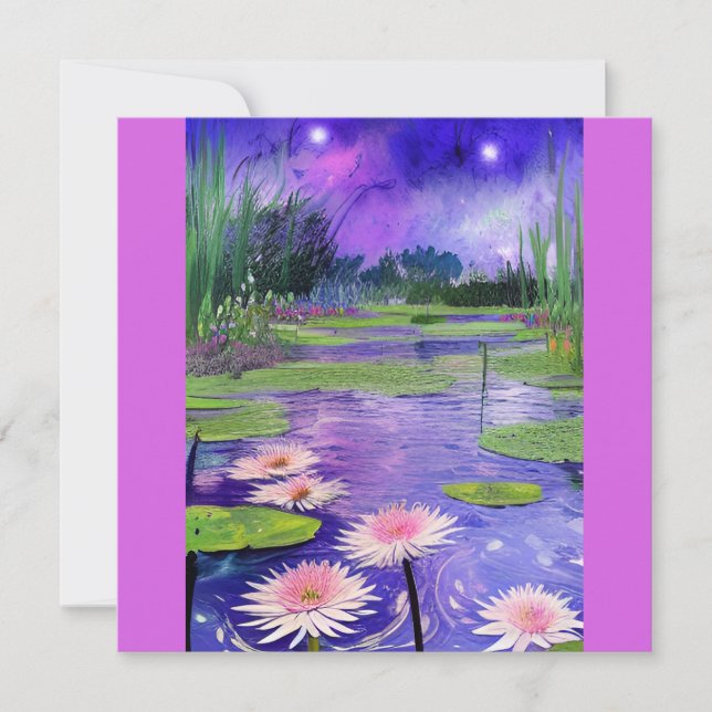 Sterrennacht schilderen bij de hond (Voorkant)