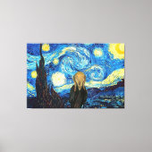 Sterrennacht schreeuwen. canvas afdruk (Voorkant)