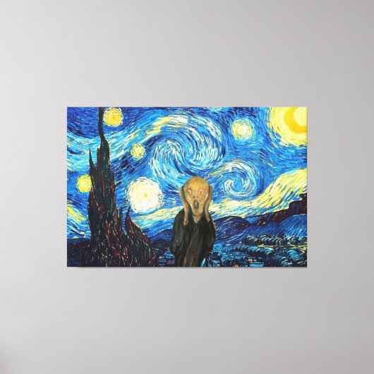 Sterrennacht schreeuwen. canvas afdruk (Voorkant)