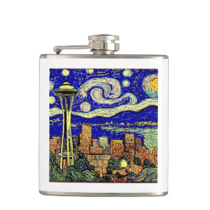 Sterrennacht Seattle Heupfles