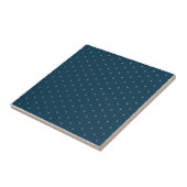 Sterrennacht Silver Stars Blauw Tegeltje (Zijkant)