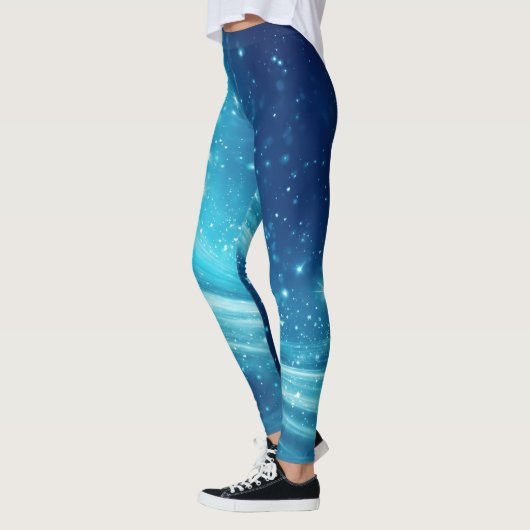 Sterrennacht Sky: Blauwe Leggings (Links)