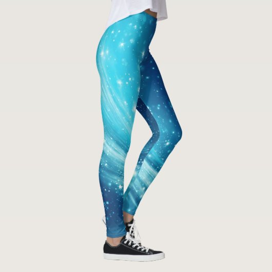 Sterrennacht Sky: Blauwe Leggings (Rechts)
