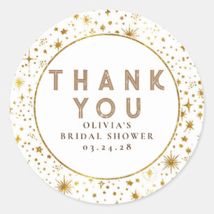 Sterrennacht Sky Celestial Bedankt Ronde Sticker