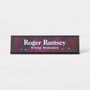 Sterrennacht Sky Desk Bureau Naambordje