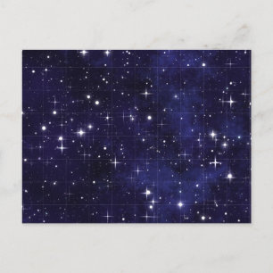 Sterrennacht Sky Grid Briefkaart