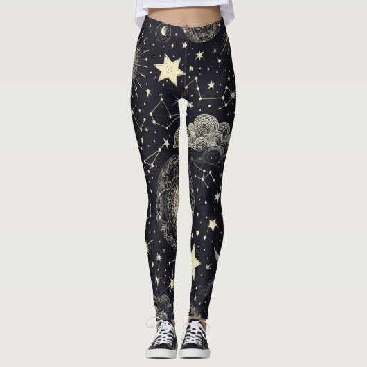 Sterrennacht Sky Leggings (Voorkant)