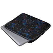 Sterrennacht sky met sterren en planeten laptop sleeve (Voorkant onderkant)