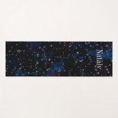 Sterrennacht sky met sterren en planeten yogamat (Voorkant (horizontaal))