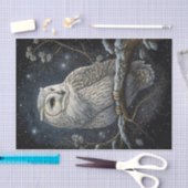 Sterrennacht Snow Owl Tissuepapier (Craft)