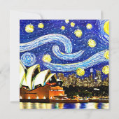 Sterrennacht Sydney Australia Opera House (Achterkant)
