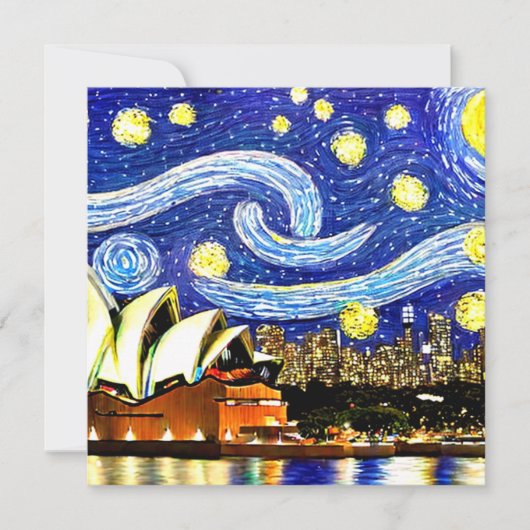 Sterrennacht Sydney Australia Opera House (Voorkant)