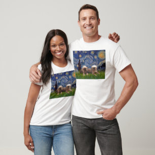 Sterrennacht - Twee Brusselse Griffon T-shirt