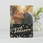 Sterrennacht | Vakantieknopkaart Feestdagenkaart (Staand voorkant)