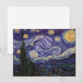 Sterrennacht van de Franse stad Saint Remy, Van Go Briefkaart (Voorkant / Achterkant)