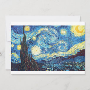 Sterrennacht, Van Gogh, Art Flat Kaart