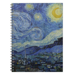 Sterrennacht & Van Gogh/beroemde  kunst Notitieboek