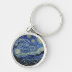 Sterrennacht & Van Gogh/beroemde kunst Sleutelhanger