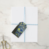 Sterrennacht Van Gogh Cadeaulabel (Met Touw)
