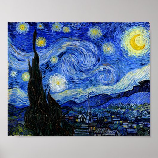 Sterrennacht Van Gogh Fine Art Poster (Voorkant)