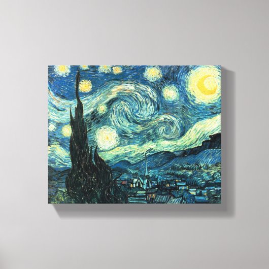 Sterrennacht Van Gogh Ingewikkeld Canvas Print (Voorkant)
